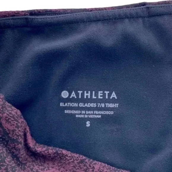 2-Pair of Athleta Elation Glade 7/8 Leggings Size Small - Picture 9 of 14